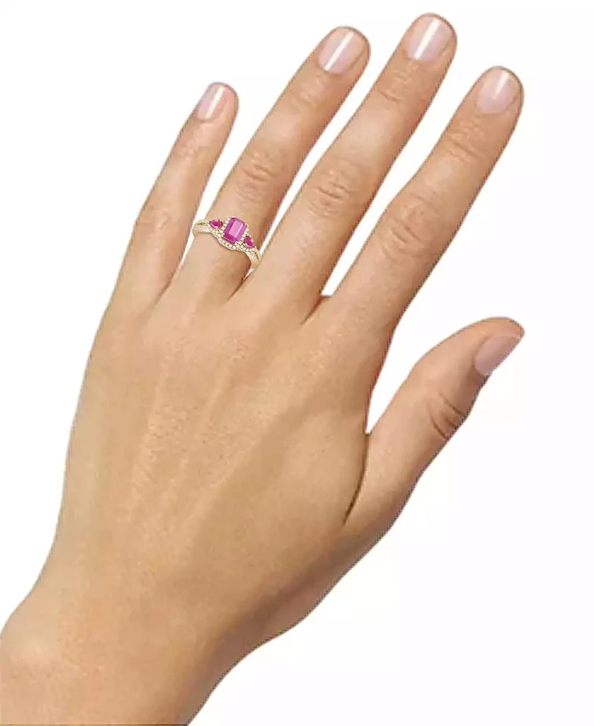 Macy's Emerald (1-1/3 ct. t.w.) & Diamond Ring (1/3 ct. t.w.) in 14k Gold (Also in Ruby & Sapphire) 2
