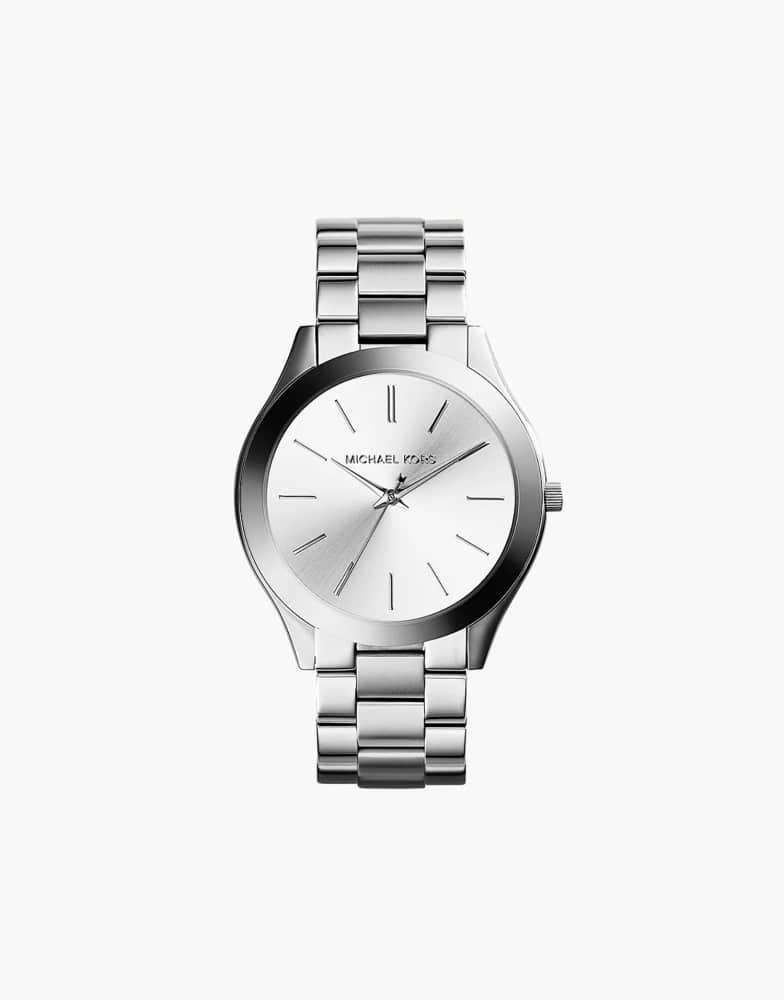 Michael Kors Michael Kors Women's slim runway three-hand, stainless steel watch, mk3178 in silver