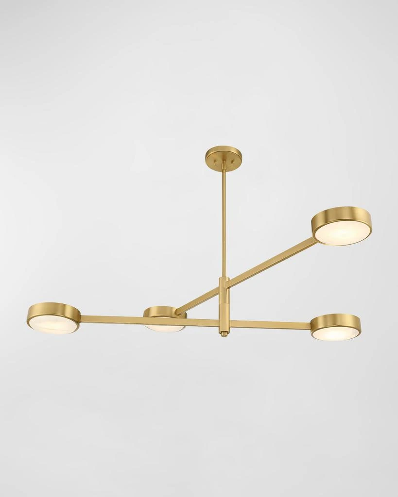 Crystorama Orson 4-Light Linear Chandelier 3