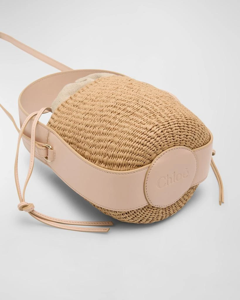 Chloé x Mifuko Woody Small Bucket Bag in Paper and Leather 7