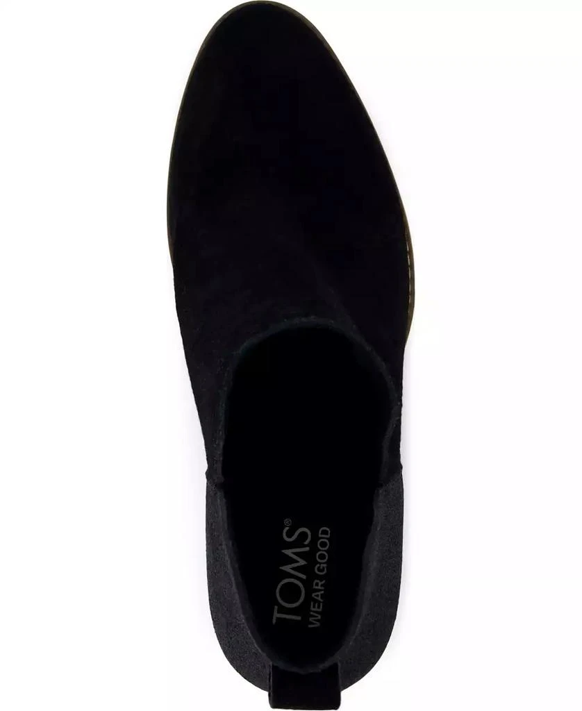 TOMS Women's Eliza Metallic Cutout Wedge Booties 4