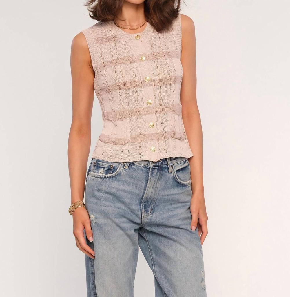heartLoom Bennie Vest In Oyster