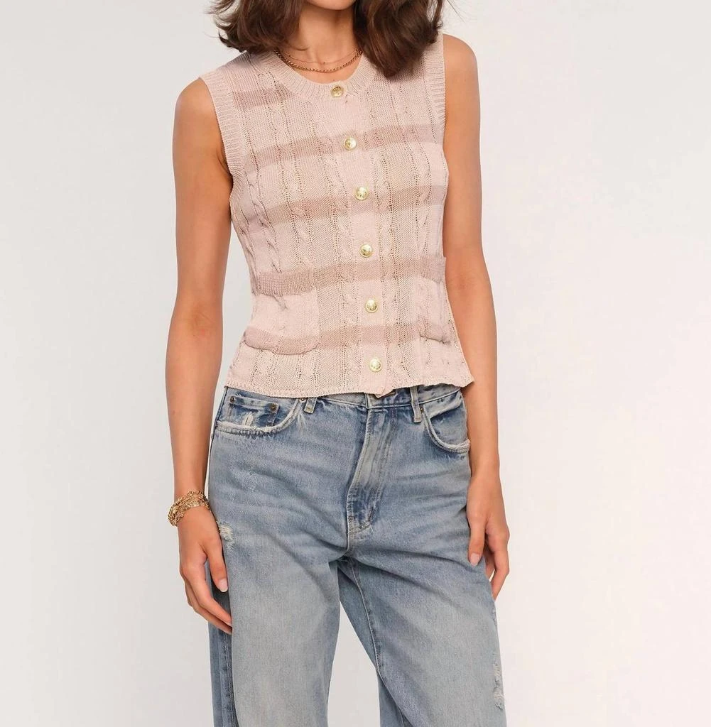 heartLoom Bennie Vest In Oyster 2