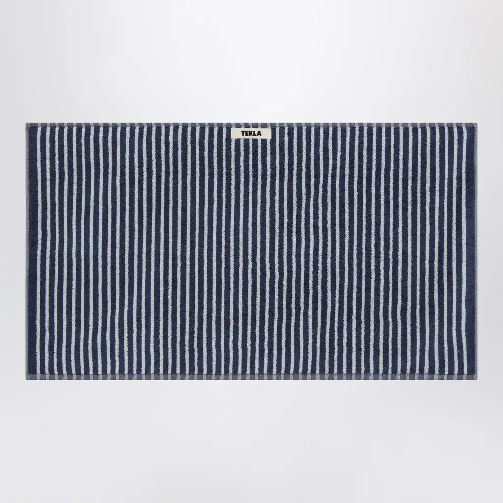 Tekla Blue striped beach towel 50x90