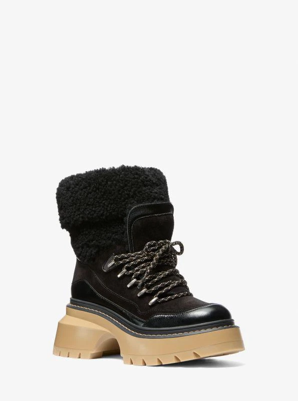 Michael Kors Shiloh Mixed-Media Boot 1