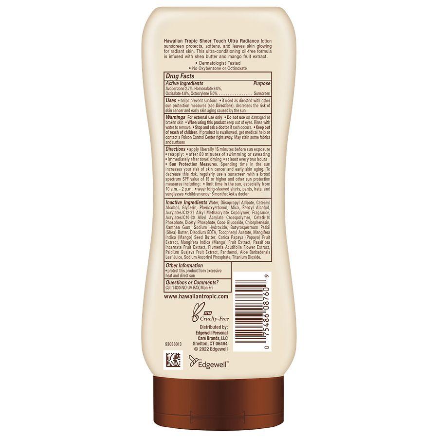 Hawaiian Tropic Sheer Touch Ultra Radiance Lotion Sunscreen SPF 50