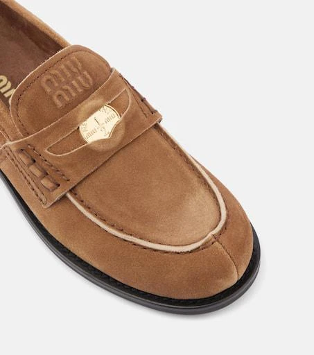 Miu Miu Suede penny loafers 5