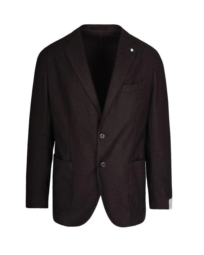 L.B.M. 1911 Single-Breasted Brown Wool And Cashmere Blazer