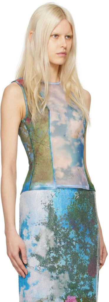 Christopher Esber Blue & Green Lucid Viva Blouse 2