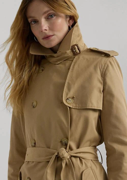 Ralph Lauren Water Repellent Belted Twill Trench Coat 4