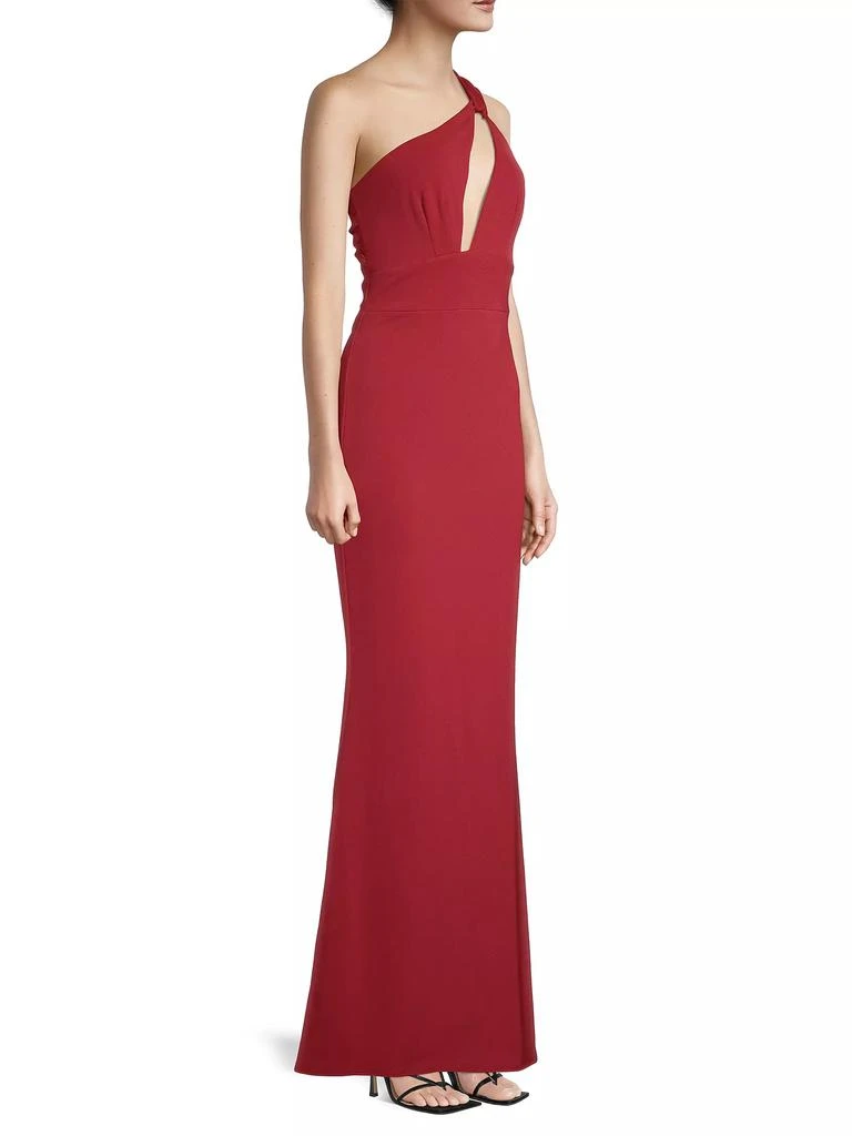 Katie May Edgy Asymmetrical One-Shoulder Gown 4