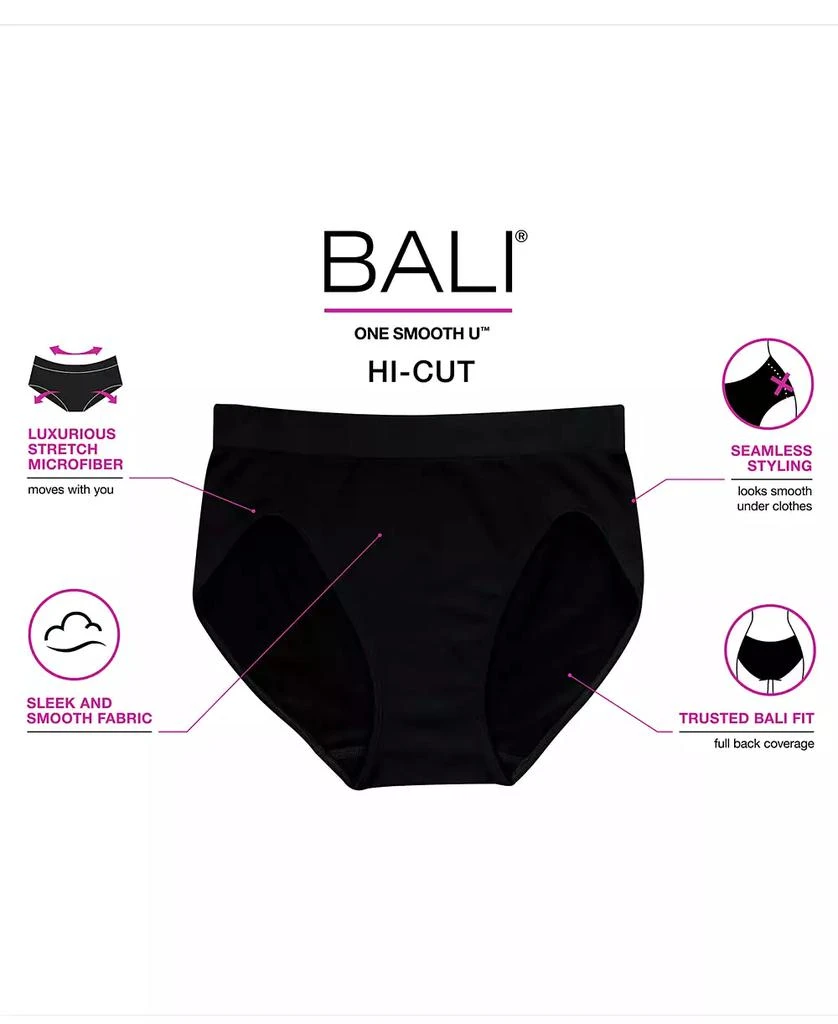 Bali One Smooth U All-Over Smoothing Hi Cut Brief Underwear 2362 5