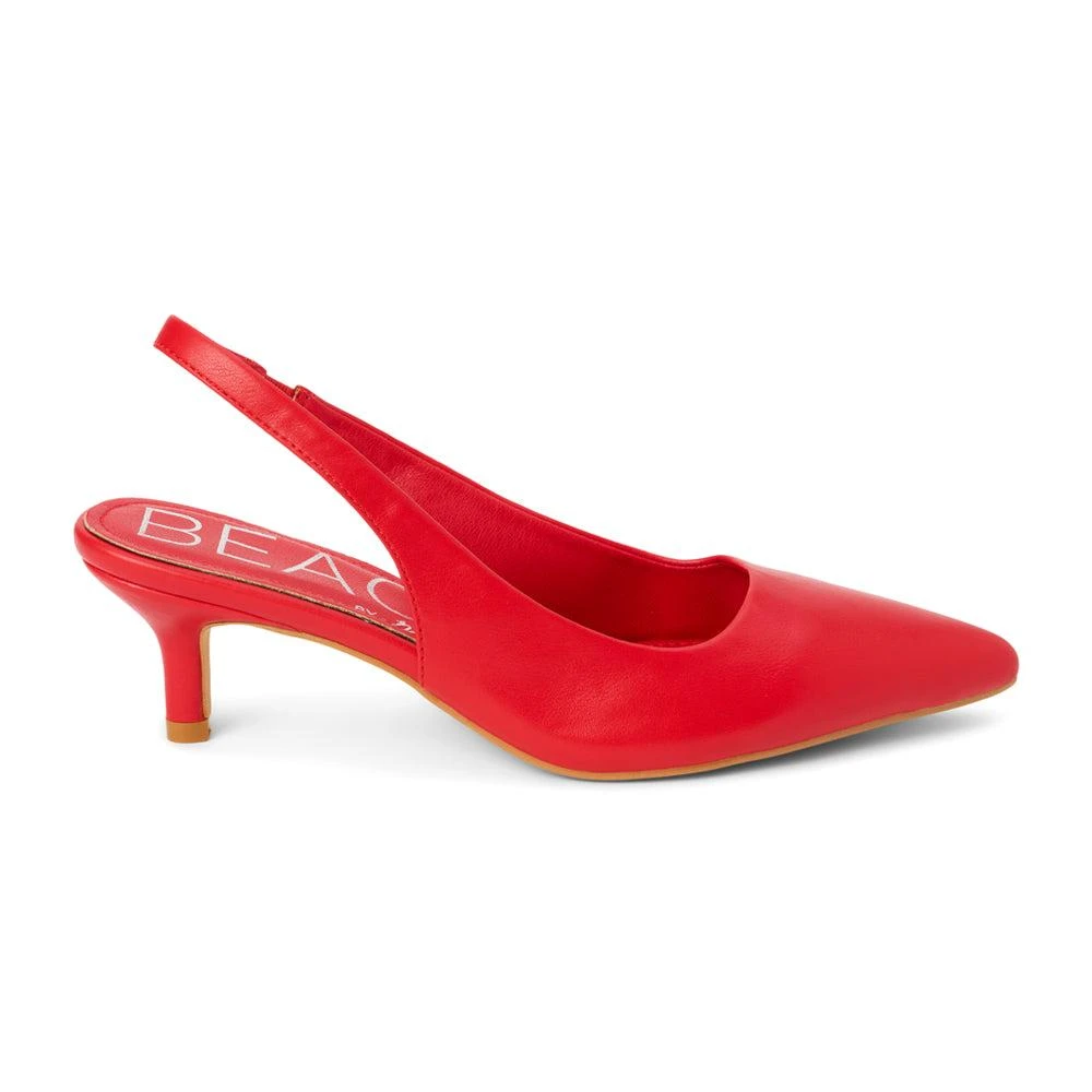 BEACH by Matisse Grazia Pointed Toe Kitten Heel Sling Back Pumps 1