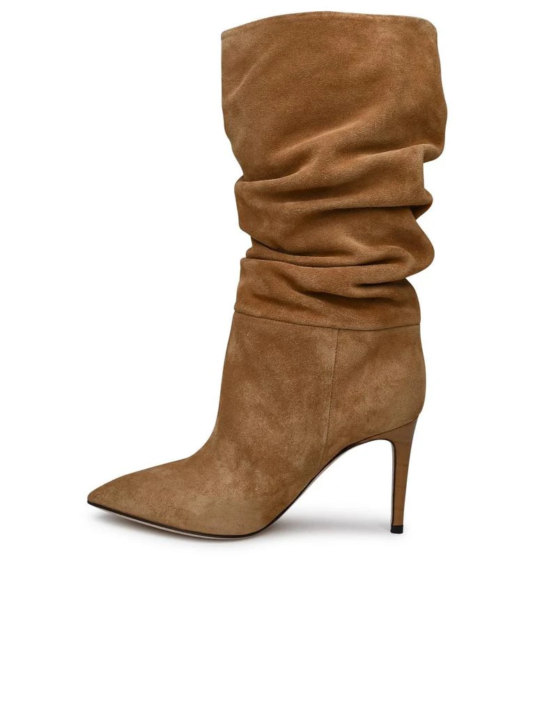 Paris Texas Camel Velour Slouchy Boots 3