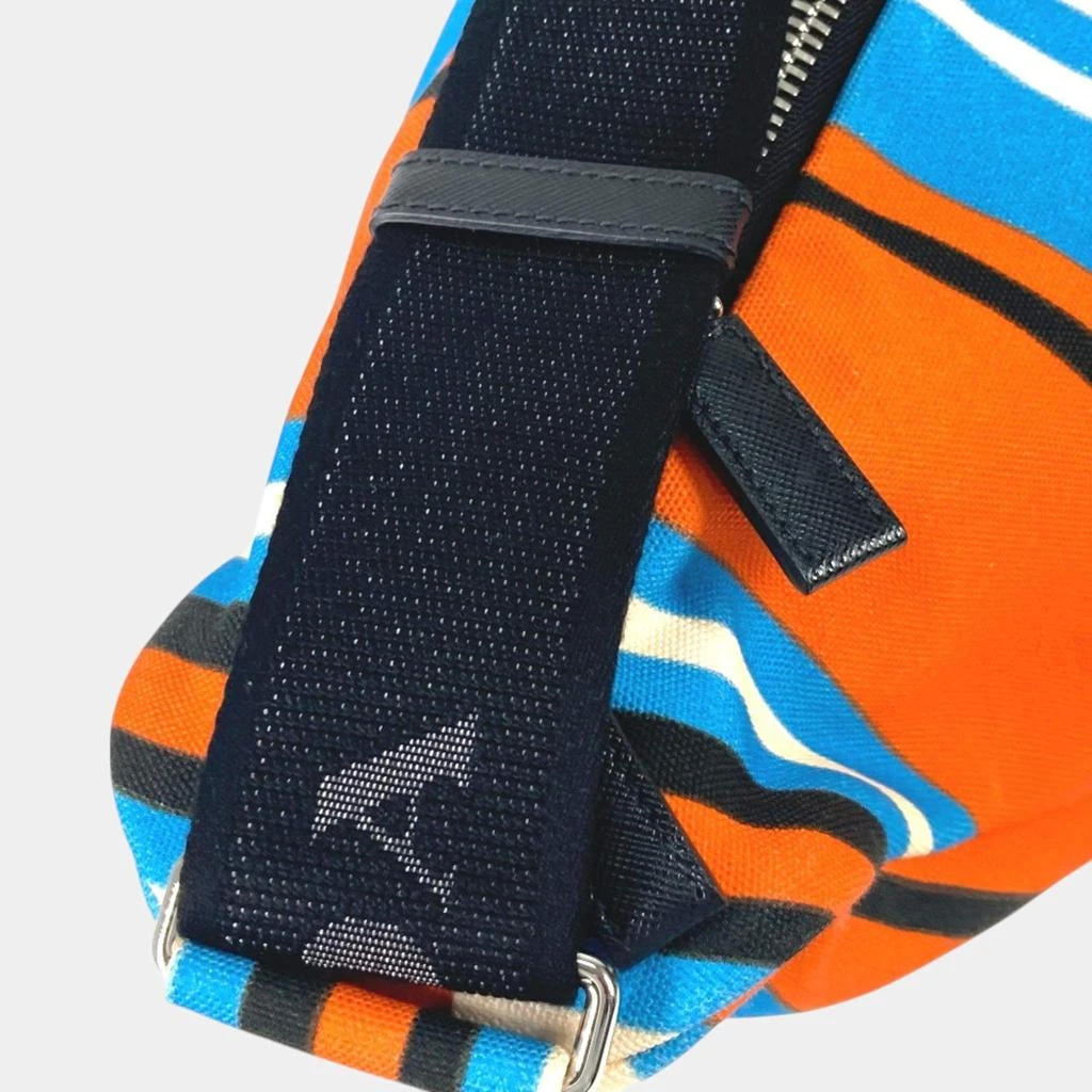 Prada Prada Orange Blue x Black stripe crossbody Bag 12