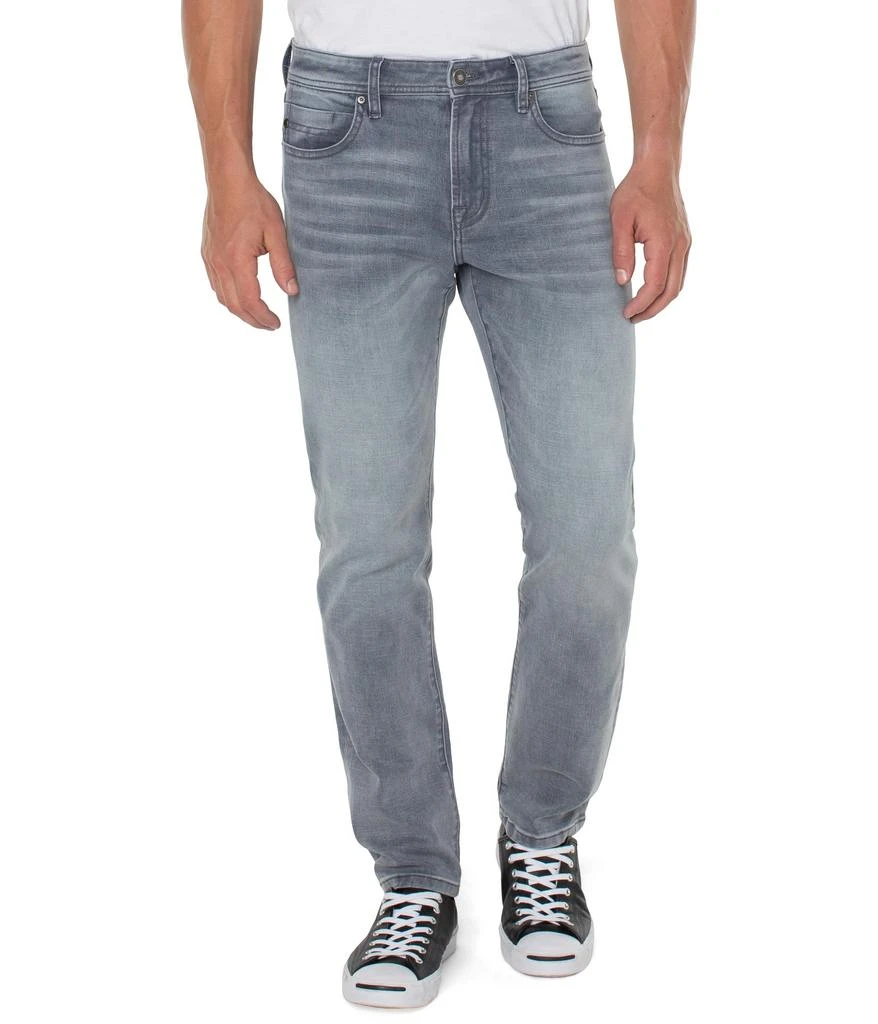 Liverpool Los Angeles Kingston Modern Straight Eco-Friendly Grey Denim 1