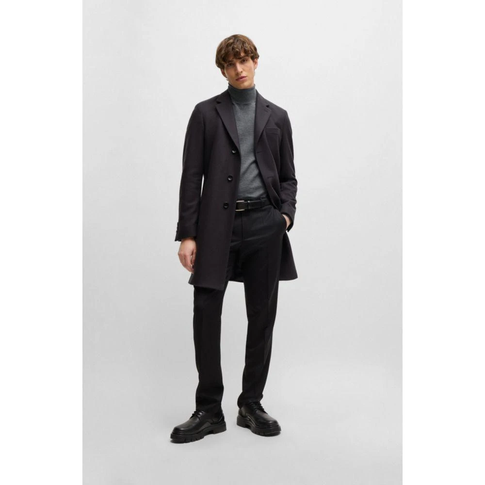 Hugo Boss Slim-fit coat in a virgin-wool blend 2