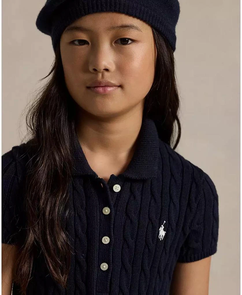 Ralph Lauren Girls
7-16 Cable-Knit Cotton Polo Sweater Dress 3
