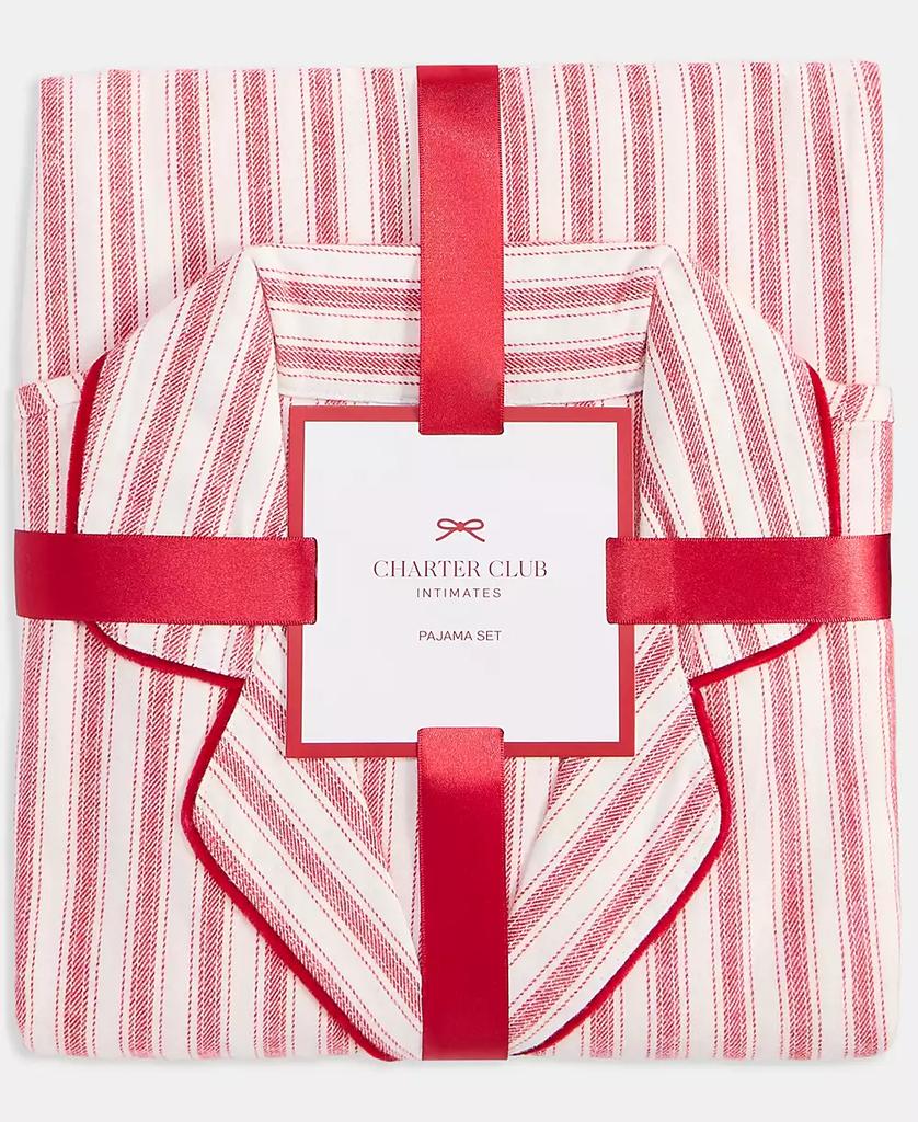 Charter Club Women's 2-Pc. Cotton Flannel Packaged Pajamas Set, Created for Macy's