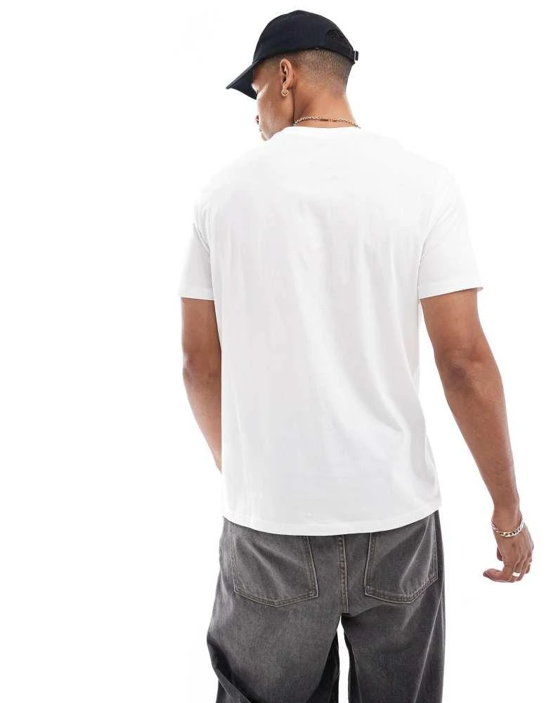 Armani Exchange Armani Exchange camoflage chest print t-shirt in white 4