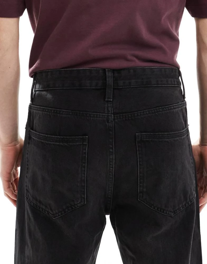 Bershka Bershka 90's straight jean in black 4