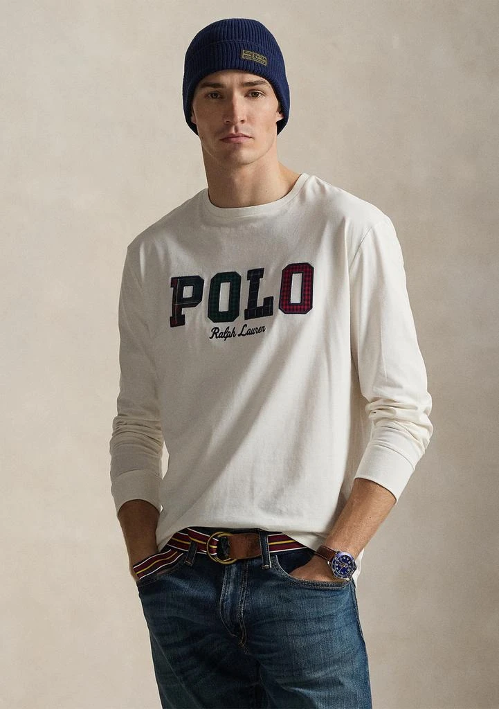 Ralph Lauren Men
s Classic Fit Plaid-Logo Jersey T-Shirt 1