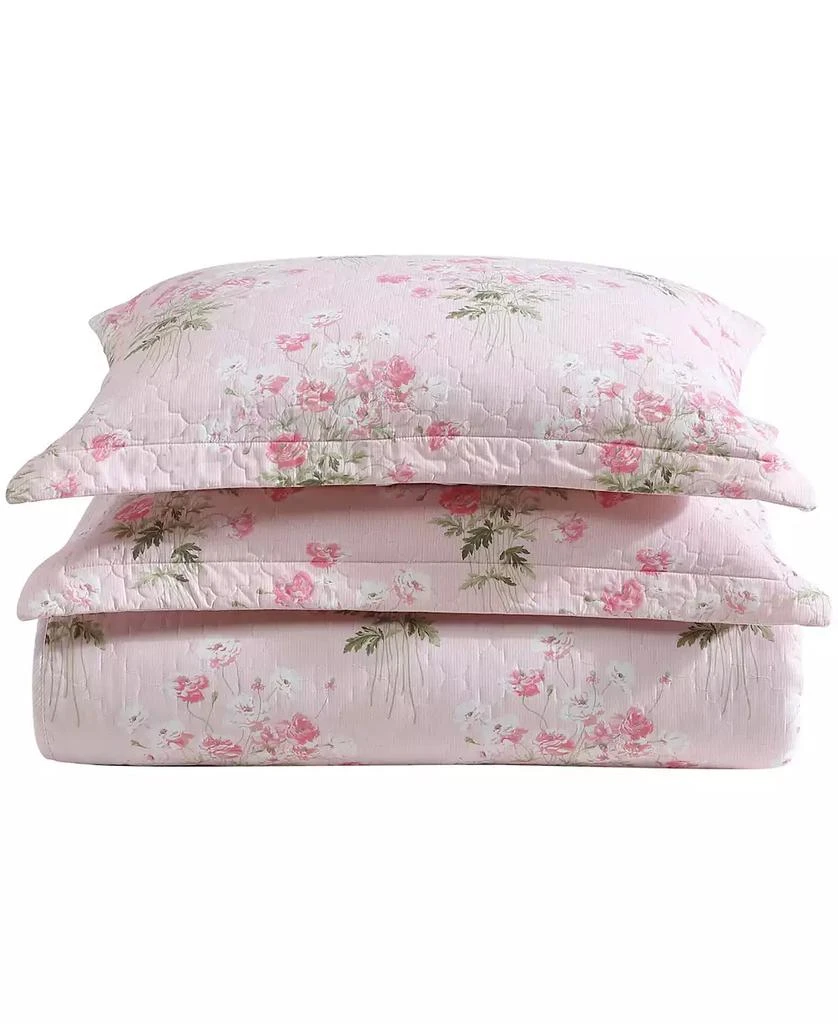 Laura Ashley Veronicas Bouquet Reversible 3 Piece Quilt Set 6