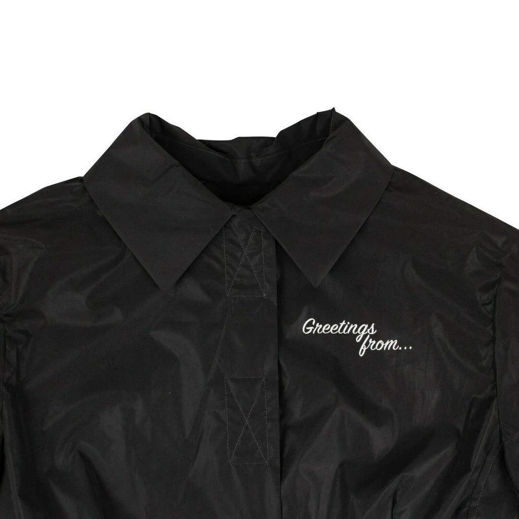 Palm Angels Women's 'Recovery' Windbreaker Coat - Black 4