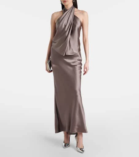 The Sei Silk charmeuse maxi skirt 2
