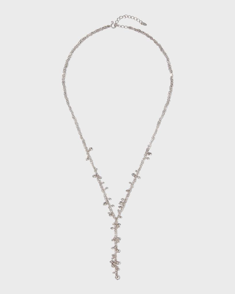 Platinum Born Platinum Beaded Y-Drop Necklace