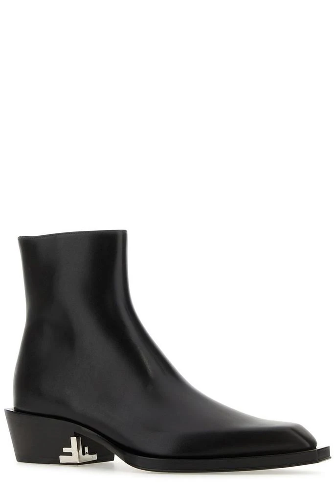 Fendi Fendi Squared Tapered Toe Ankle Boots 2