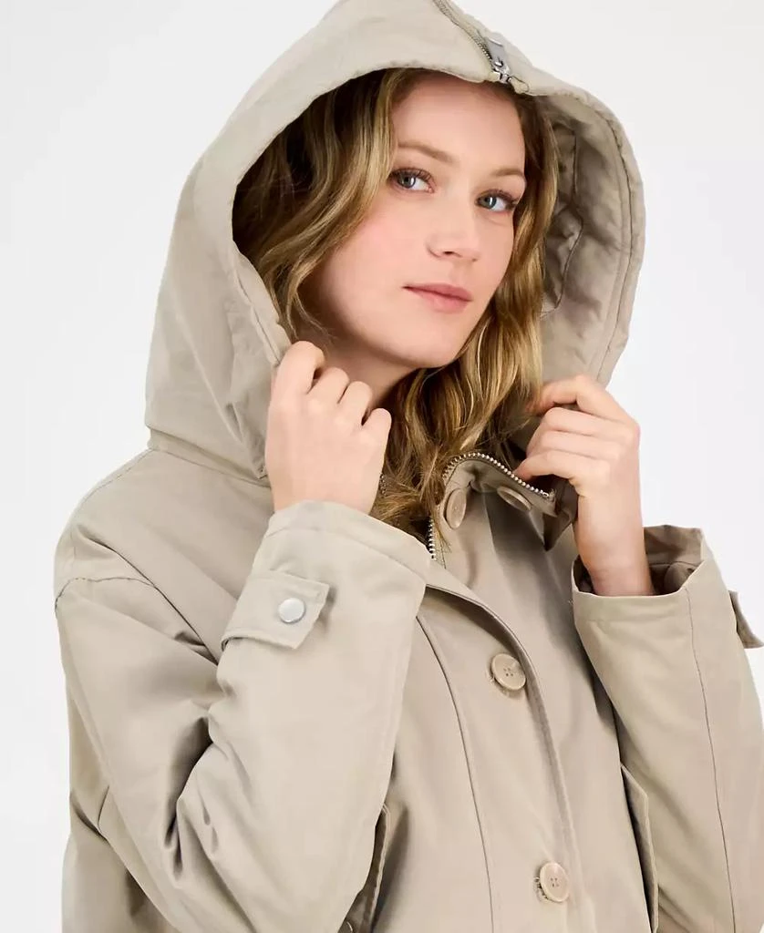 GUESS Women's Nora Cropped Hooded Utility Jacket 3
