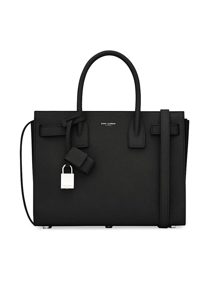 Yves Saint Laurent Sac De Jour Baby Top Handle Bag  In Grained Leather 1