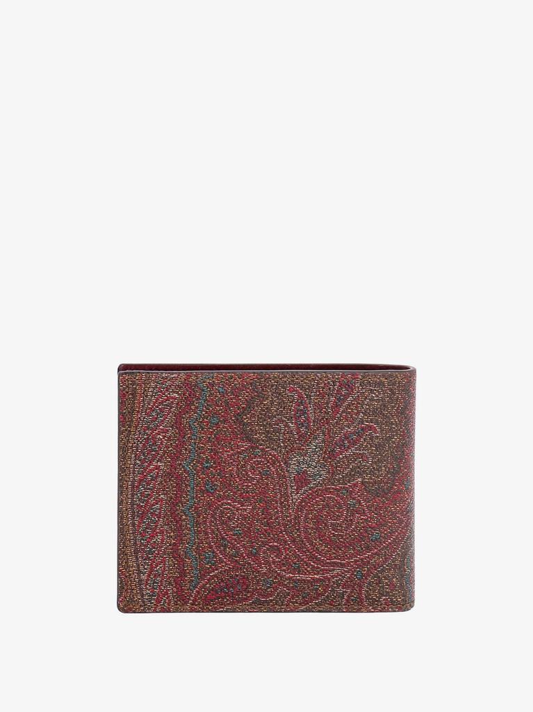 ETRO Coated canvas wallet with paisley motif