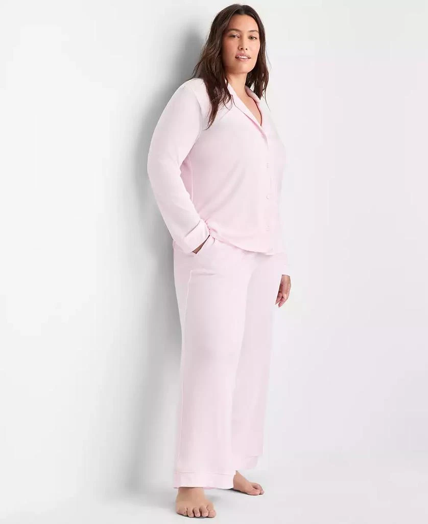 State of Day Women's 2-Pc. Packaged Ribbed Notched-Collar Pajamas Set XS-3X, Created for Macy's 4