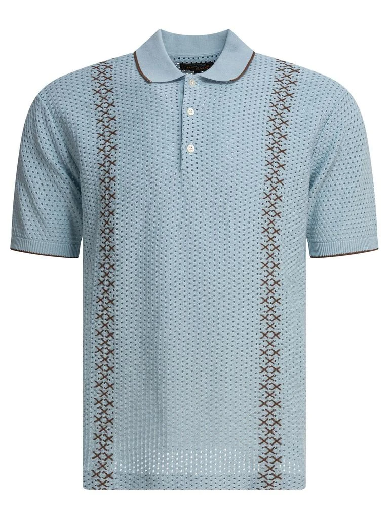 BEAMS PLUS Beams Plus Patterned Polo Shirt 1