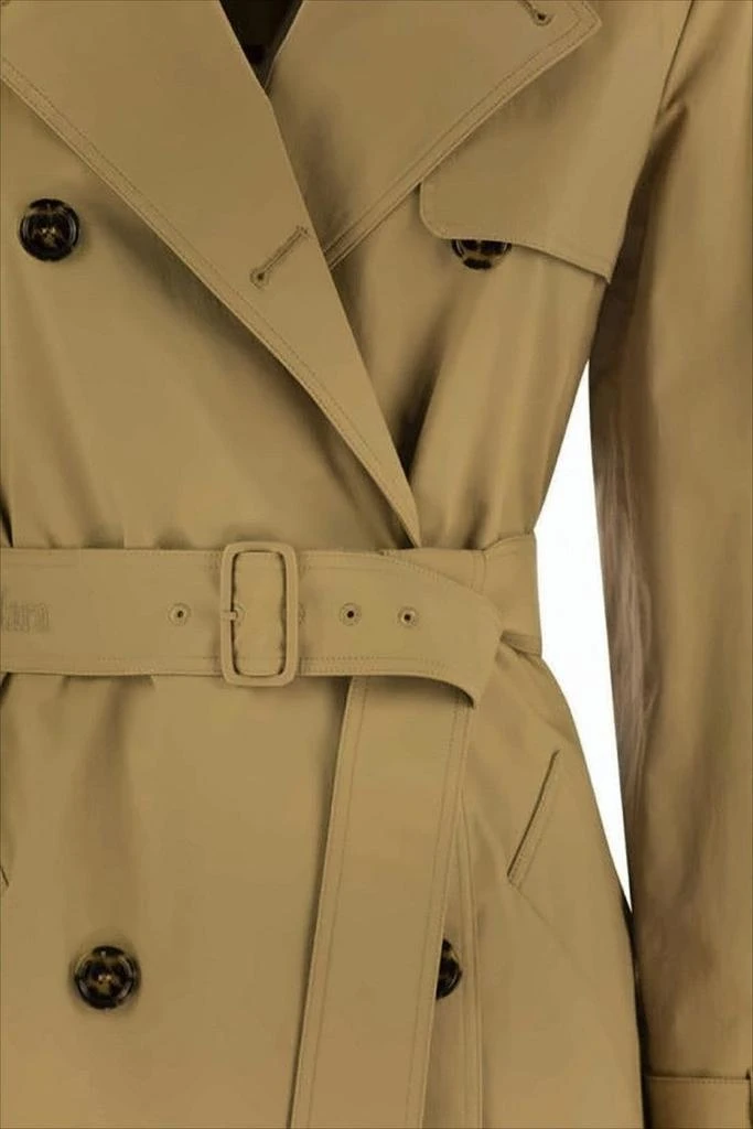 Max Mara Double-Breasted Trench Coat with Tortoiseshell Buttons 4