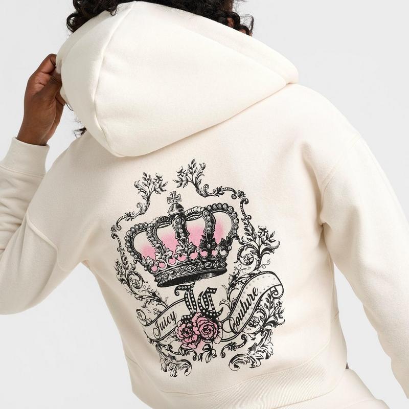 Women's Juicy Couture Crown Fleece Full-Zip Hoodie – On Sale Now