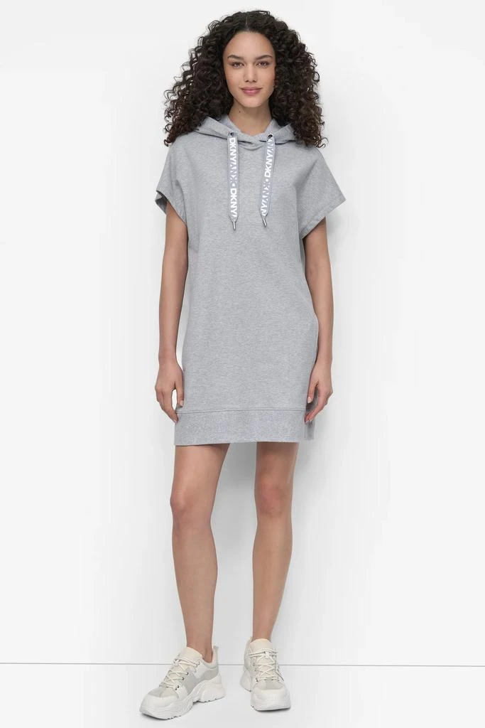 DKNY TWO TONE LOGO DRAWCORD SNEAKER DRESS 1