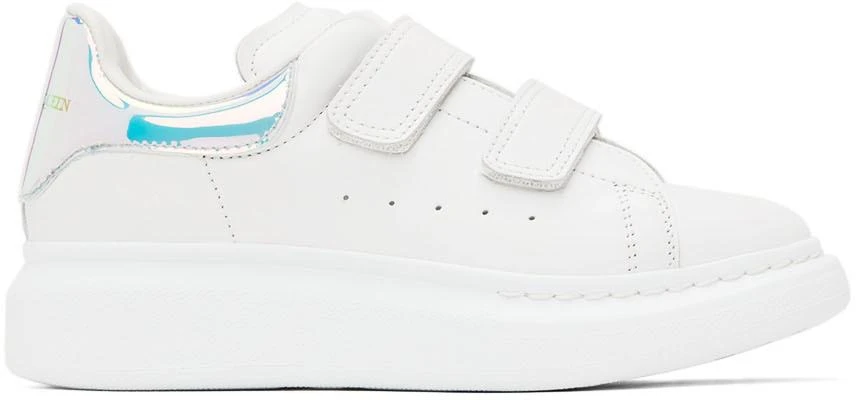 Alexander McQueen Kids White Oversized Sneakers 1