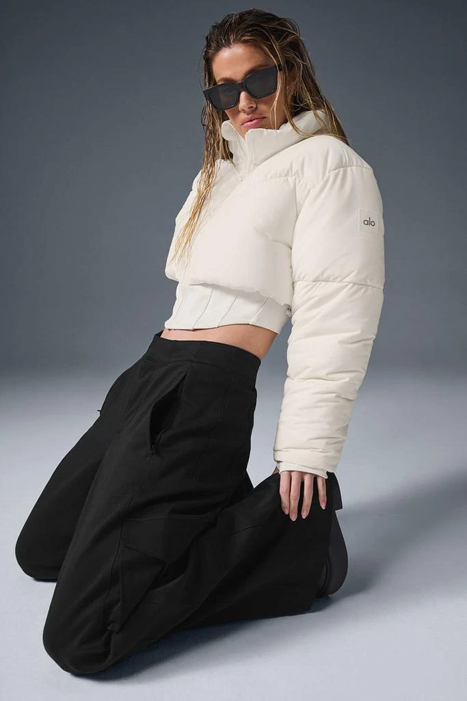 Alo Main Act Corset Puffer - Ivory/Ivory 5