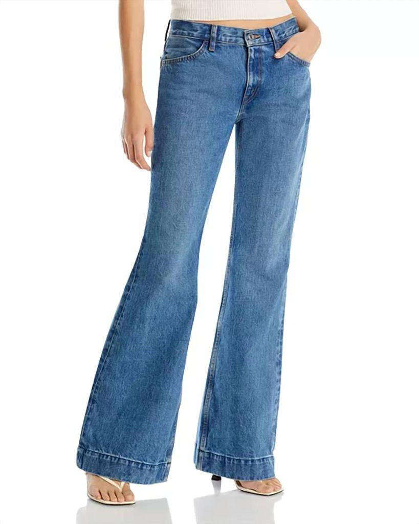 Re/Done Re/Done - 70s Low Rise Bell Bottom Wide Leg Jeans