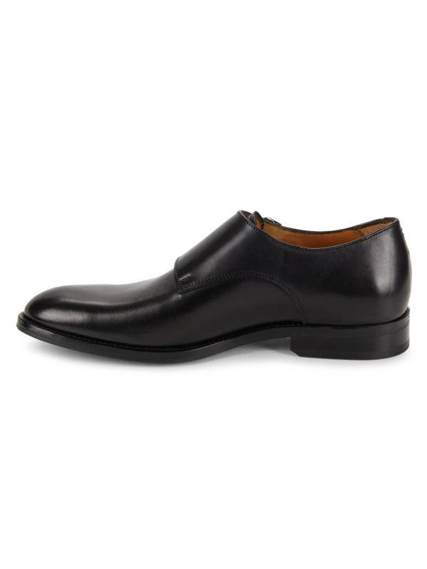 Saks Fifth Avenue Matthew Leather Double Monk Strap Shoes 4