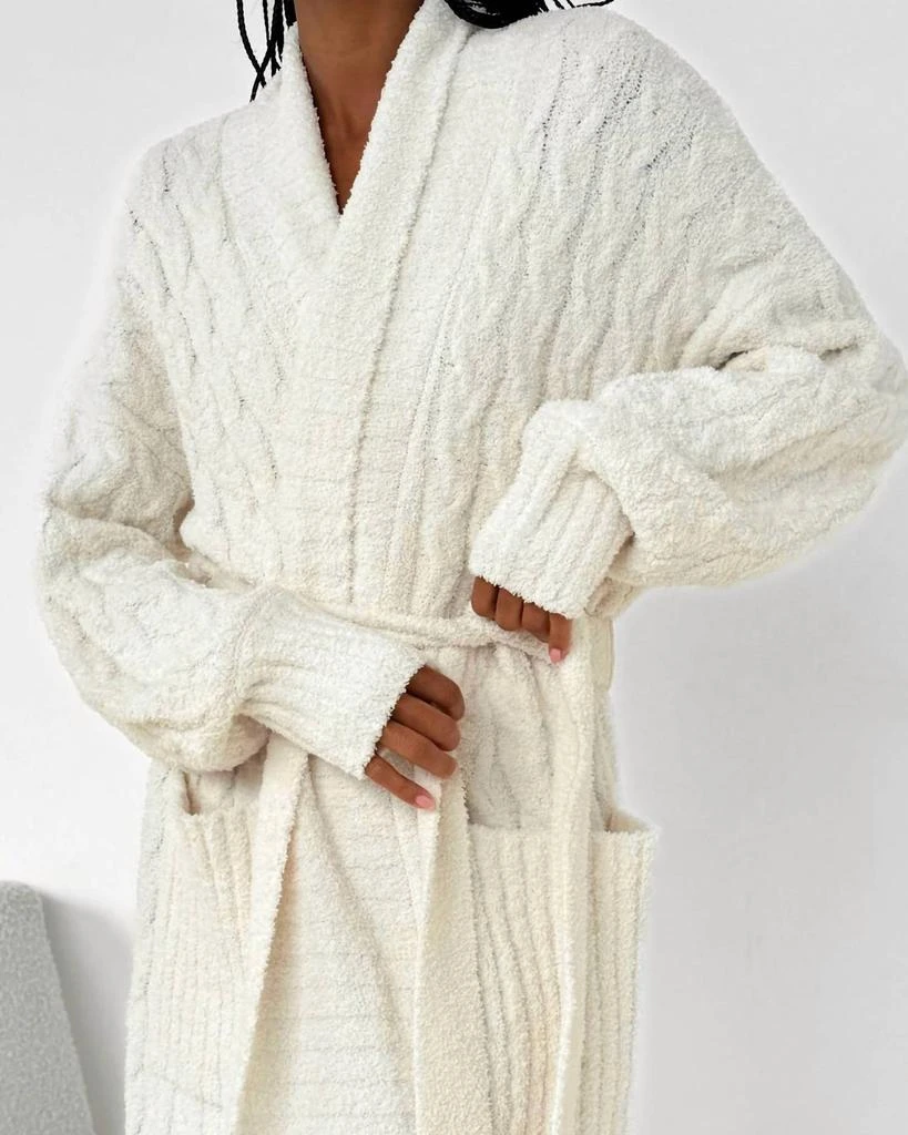 Splendid Splendid - Cozy Fuzzy Pj Cable Robe 2