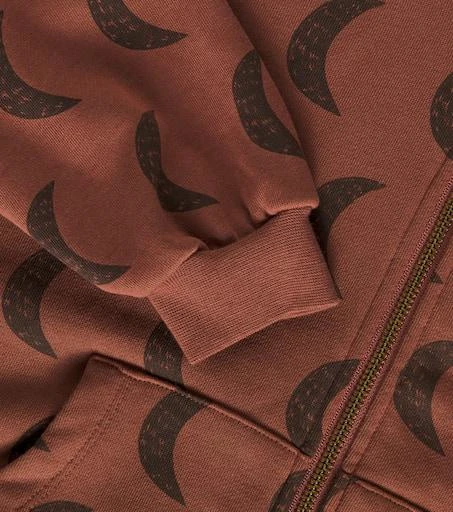 Rylee + Cru Moons zip-up cotton-blend hoodie 3