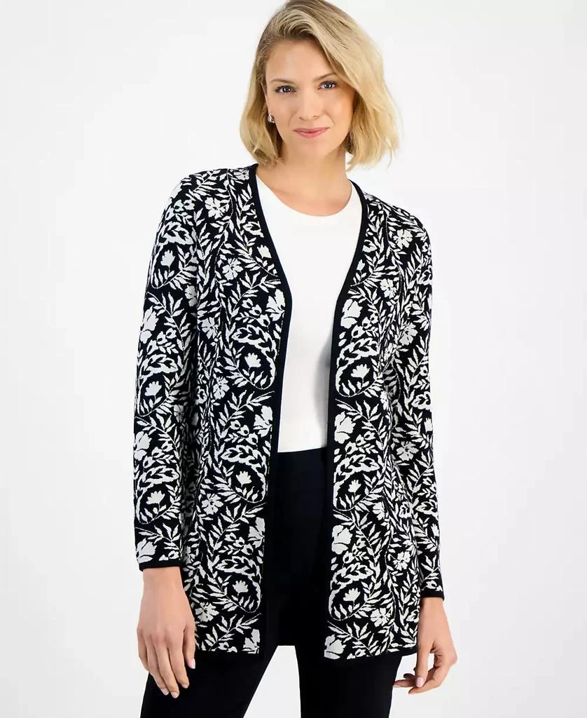 JM Collection Women
s Printed Open-Front Cardigan, Macy
s Exclusive 1