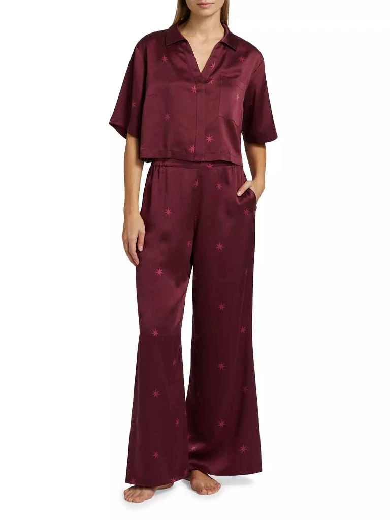 Lunya Washable Silk High-Rise Pants 2-Piece Pajama Set 3