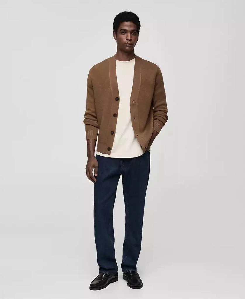 Mango Men's Knit Button-Down Cardigan 4