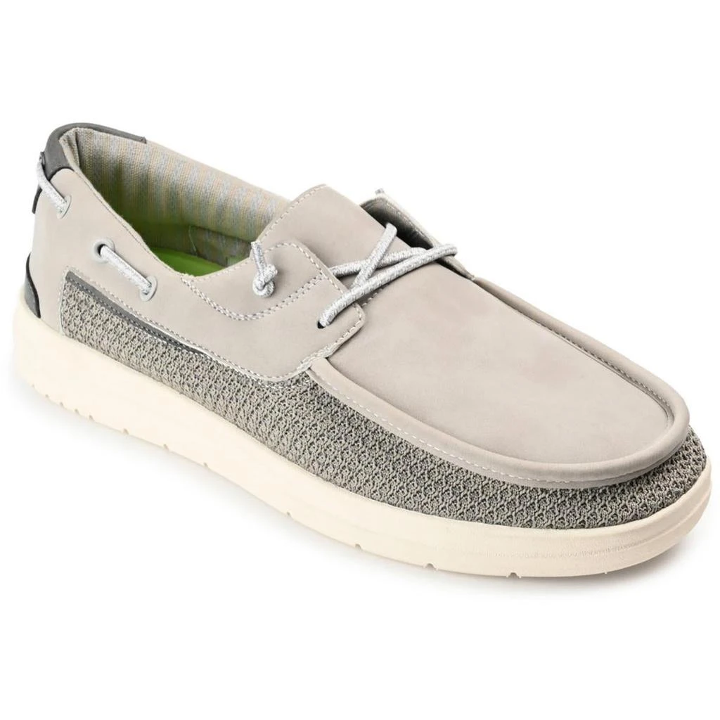 Vance Co. Tyrell Mens Faux Leather Slip-On Boat Shoes 2