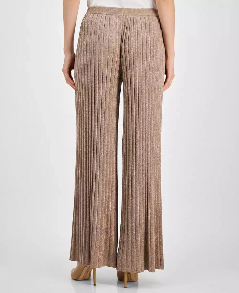 Tahari PLEATED LUREX PANT 2